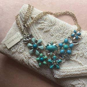 Talbots Floral Statement Necklace